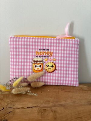 Pochette zippée matelassée