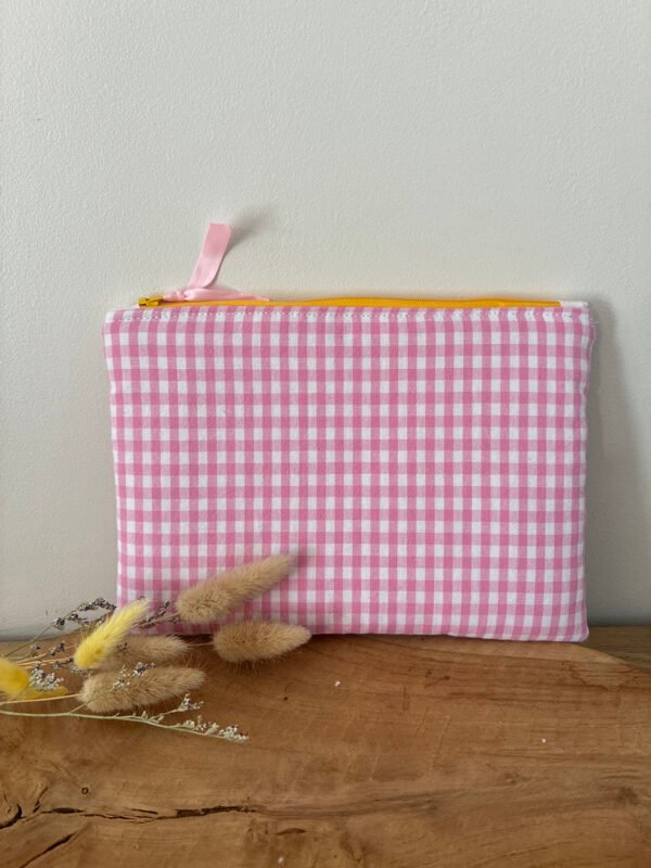 Pochette zippée matelassée