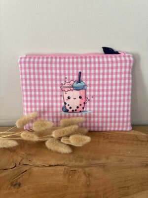 Pochette zippée matelassée