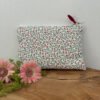 Pochette zippée en liberty