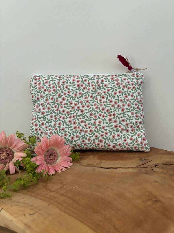 Pochette zippée en liberty