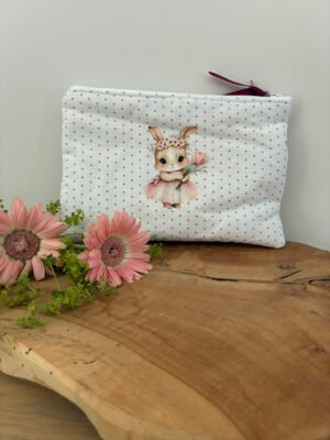 Pochette zippée matelassée