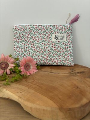 Pochette zippée en liberty