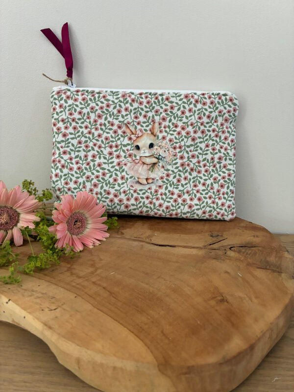 Pochette zippée matelassée