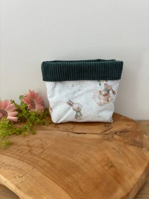 Panière et lingettes