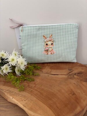 Pochette zippée matelassée