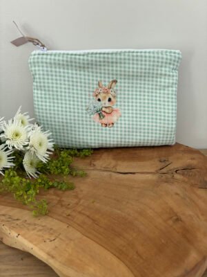 Pochette zippée matelassée