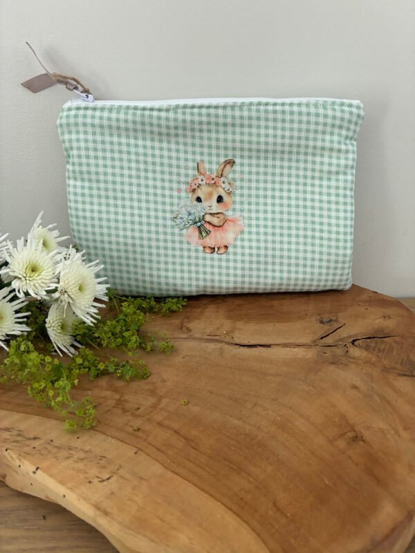 Pochette zippée matelassée